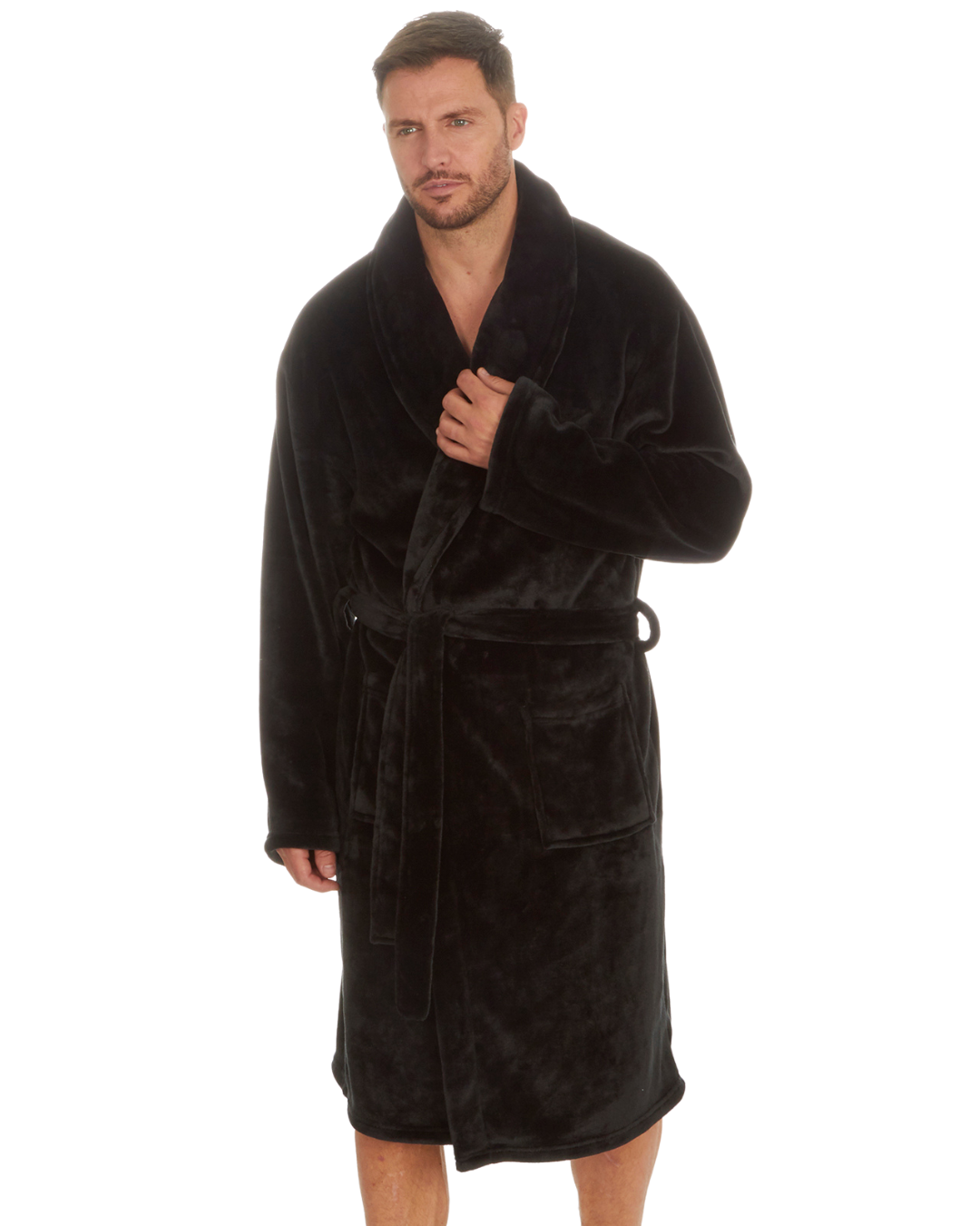 Mens Supersoft Fleece Robe