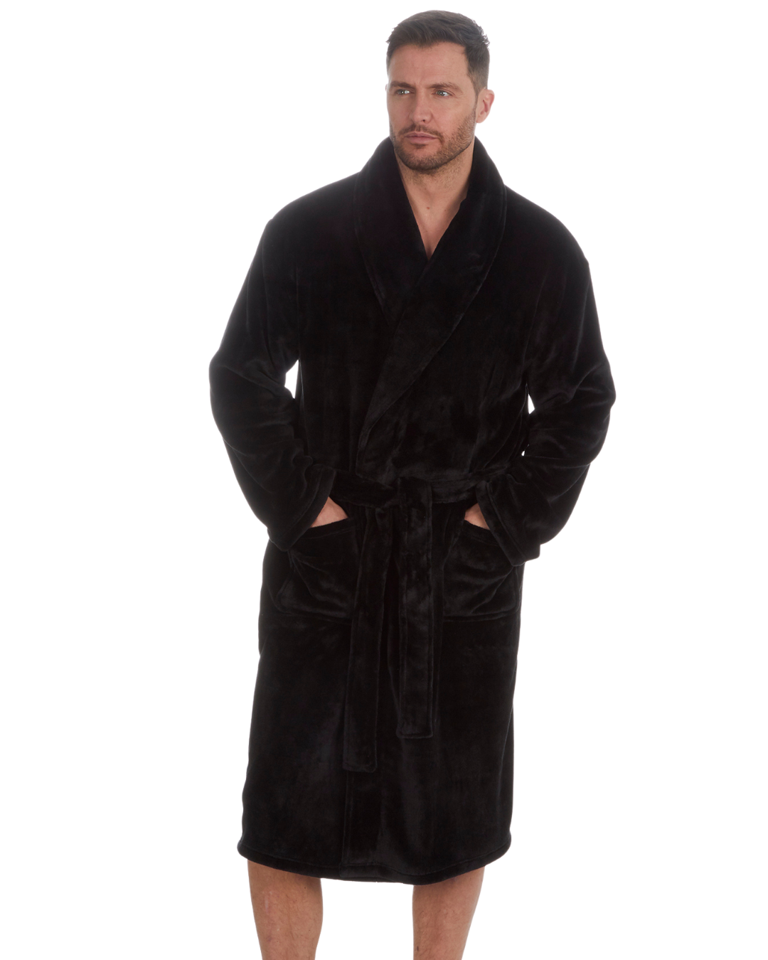 Mens Supersoft Fleece Robe