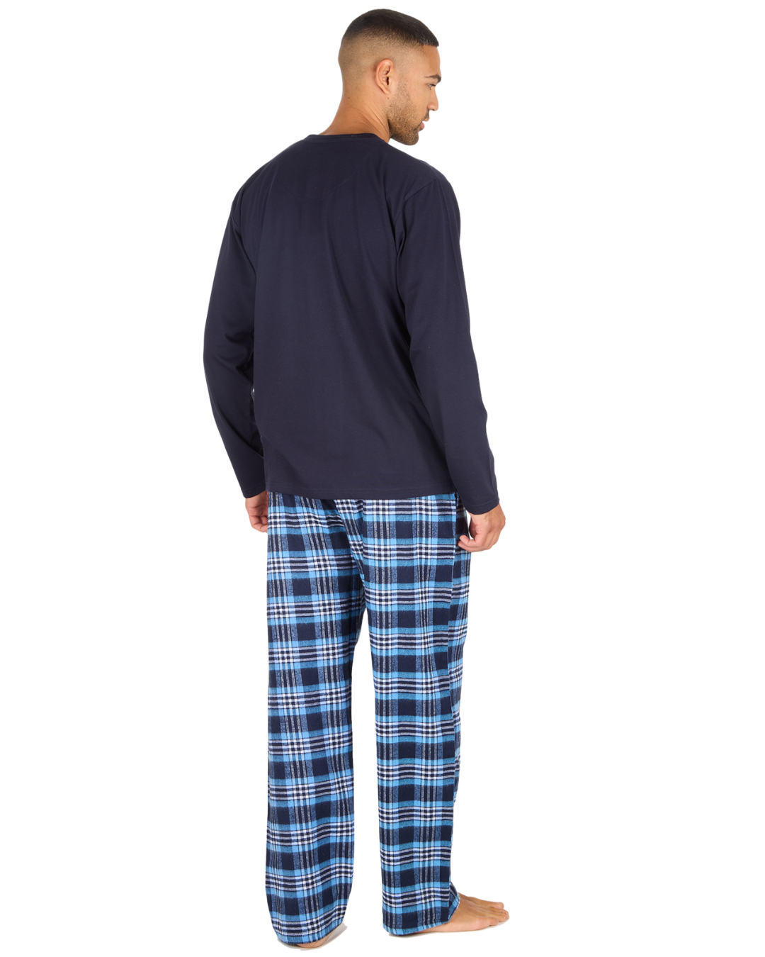 Mens Check Flannel & Jersey Pyjamas