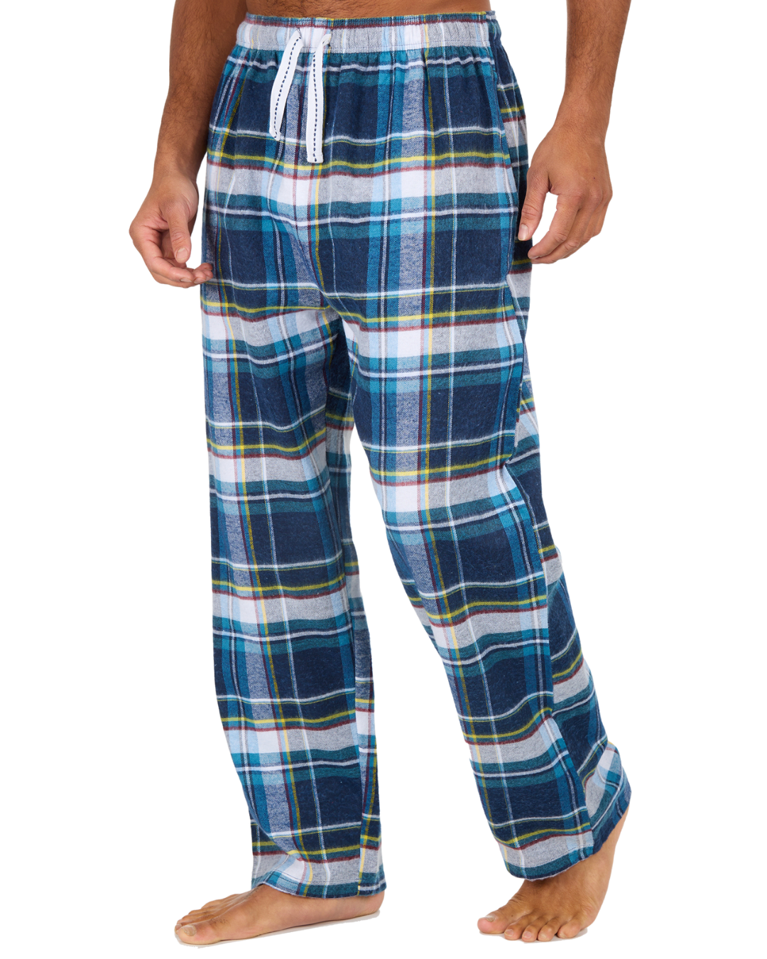 Mens Check Flannel Trousers