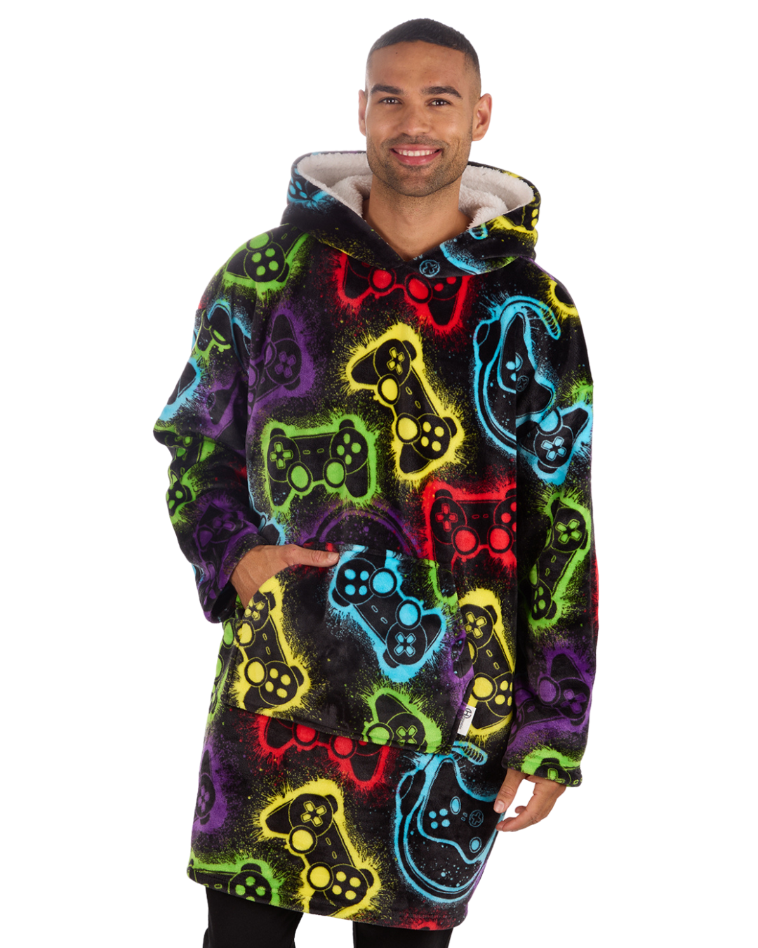 Mens Supersoft Fleece Gamer Hoodie