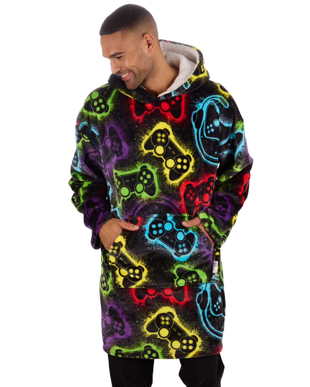 Mens Supersoft Fleece Gamer Hoodie