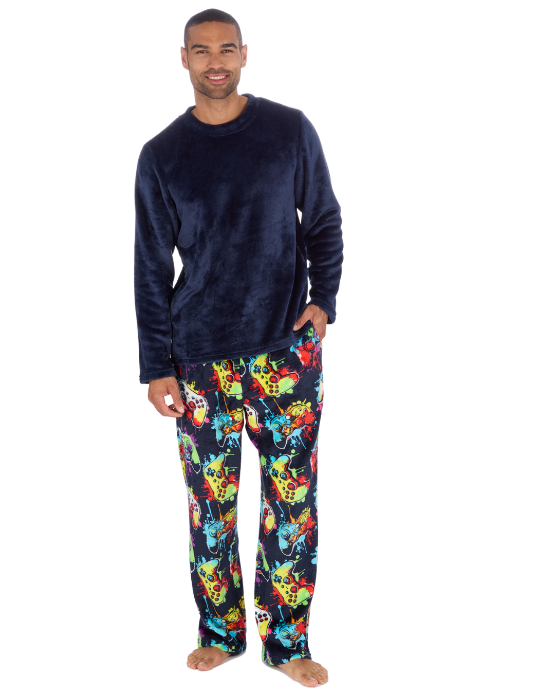 Mens Supersoft Gamer Fleece Pyjamas (31B2150)