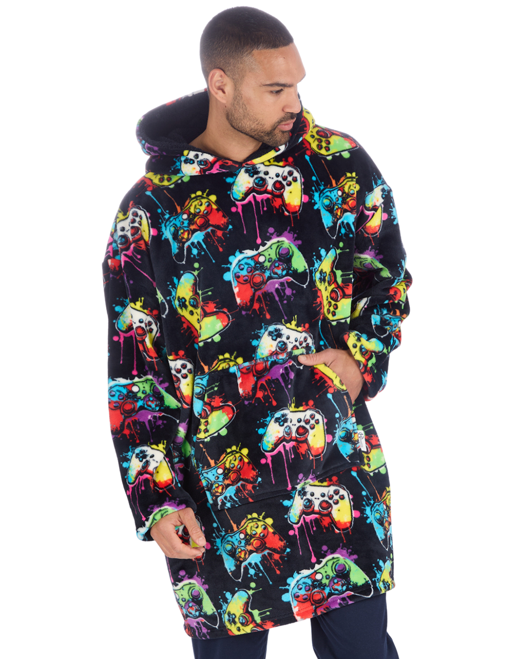 Mens Supersoft Fleece Gamer Hoodie