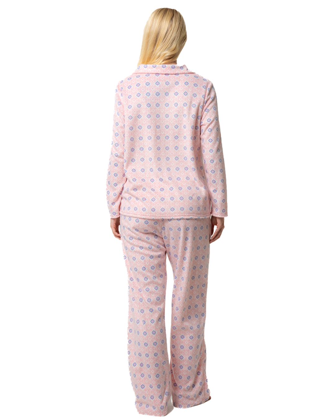 Fleur Geo Polished Fleece Pyjama (IN45829)