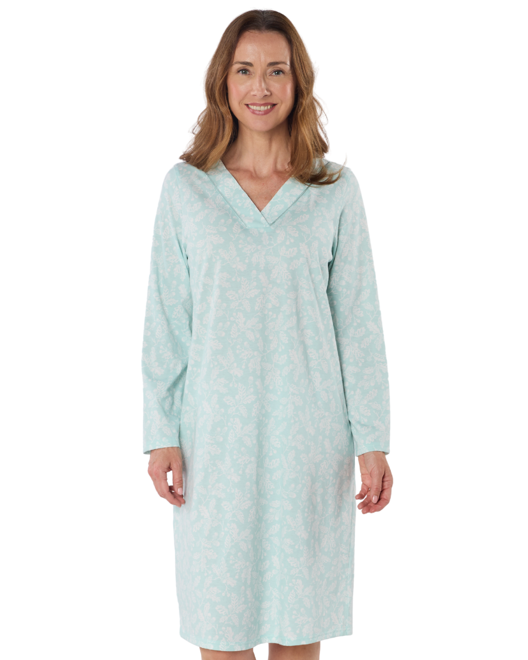 Oak Glade Cotton Rich Jersey Nightdress (MA50014)