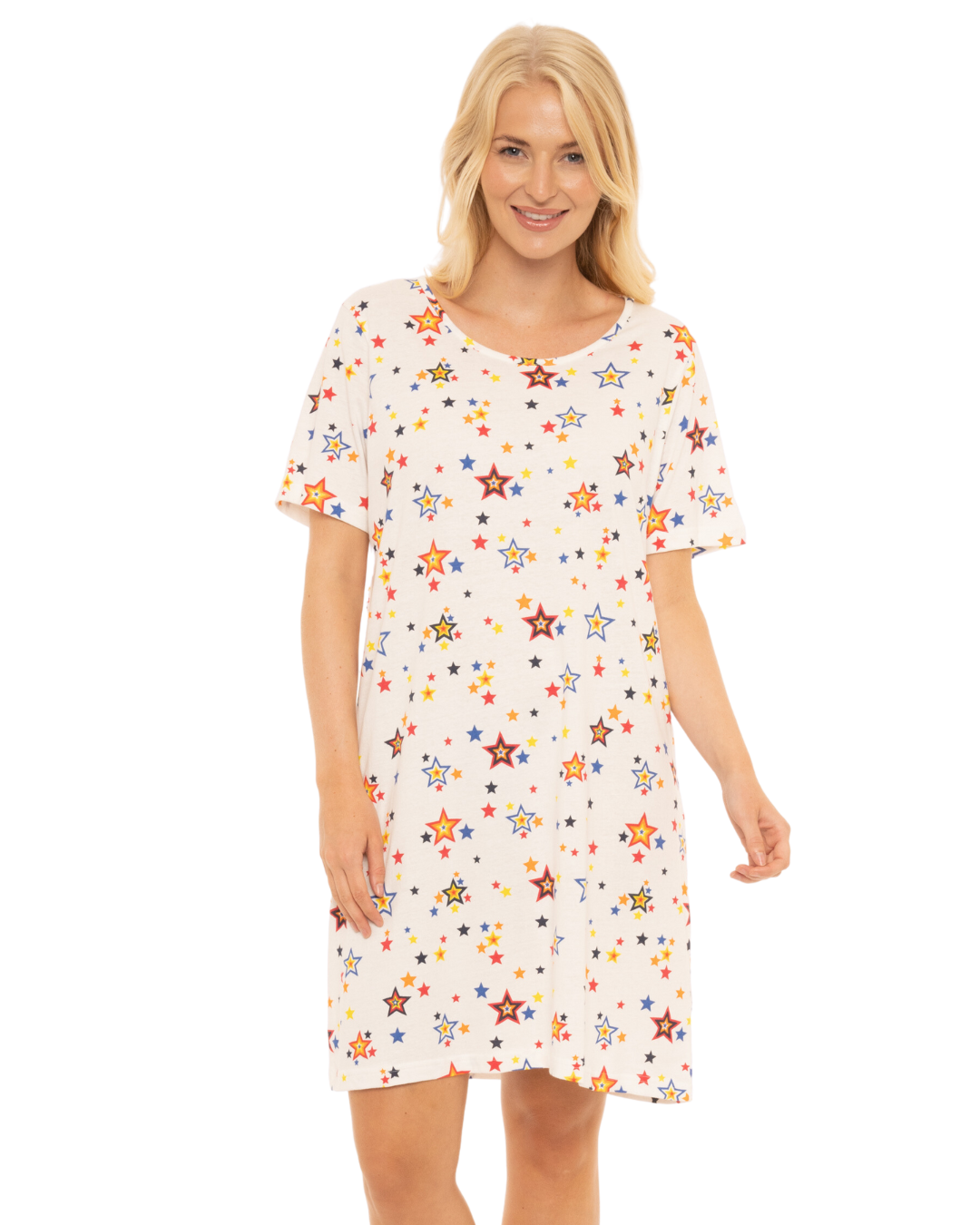 Pack of 2 Rainbow Star 100% Cotton Nightshirts