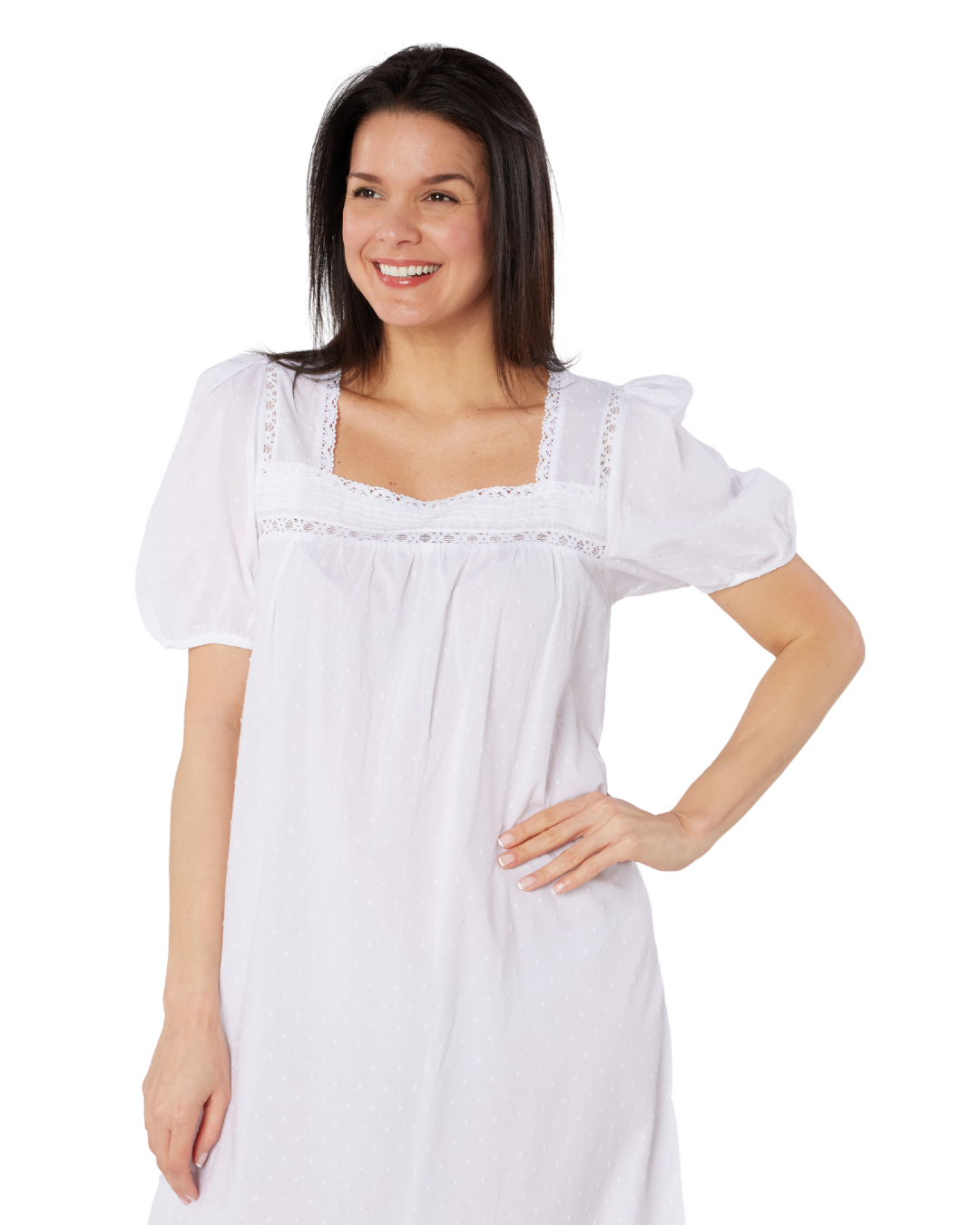 Classic White Pure Cotton Store Group Nightie