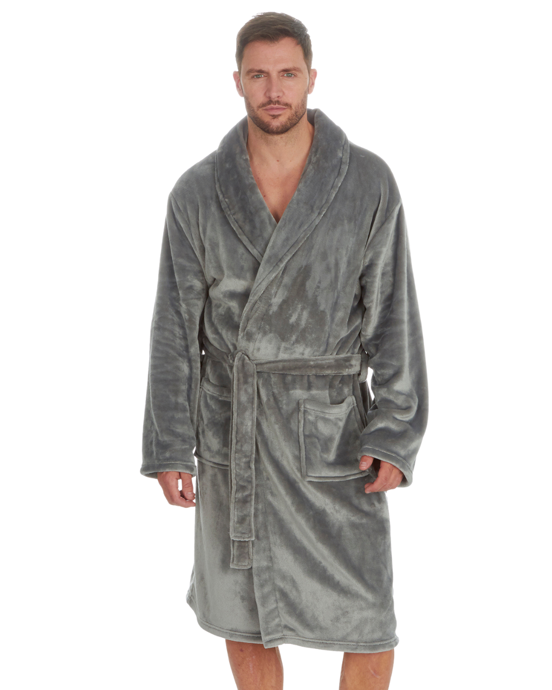 Mens Supersoft Fleece Robe
