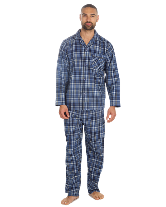 Mens Woven Poplin Pyjama in Classic Style