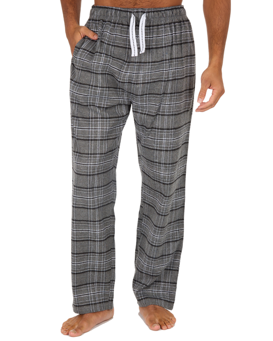 Mens Check Flannel Trousers