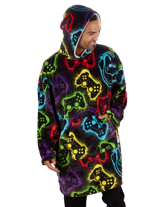 Mens Supersoft Fleece Gamer Hoodie