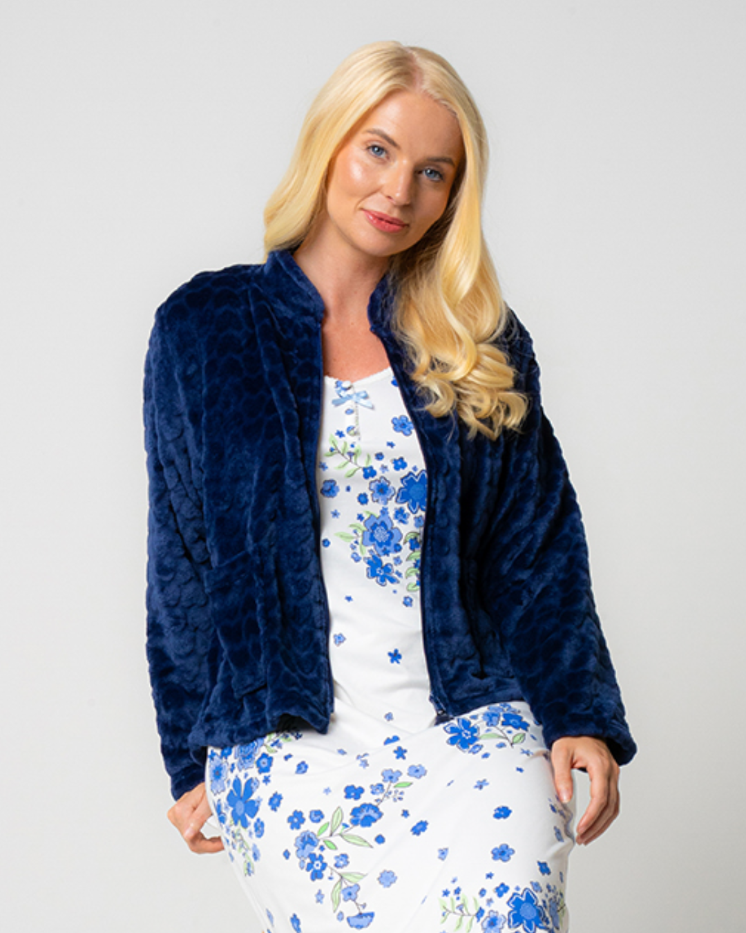 Supersoft Long Sleeve Floral Jersey Nightdress (34B2168)