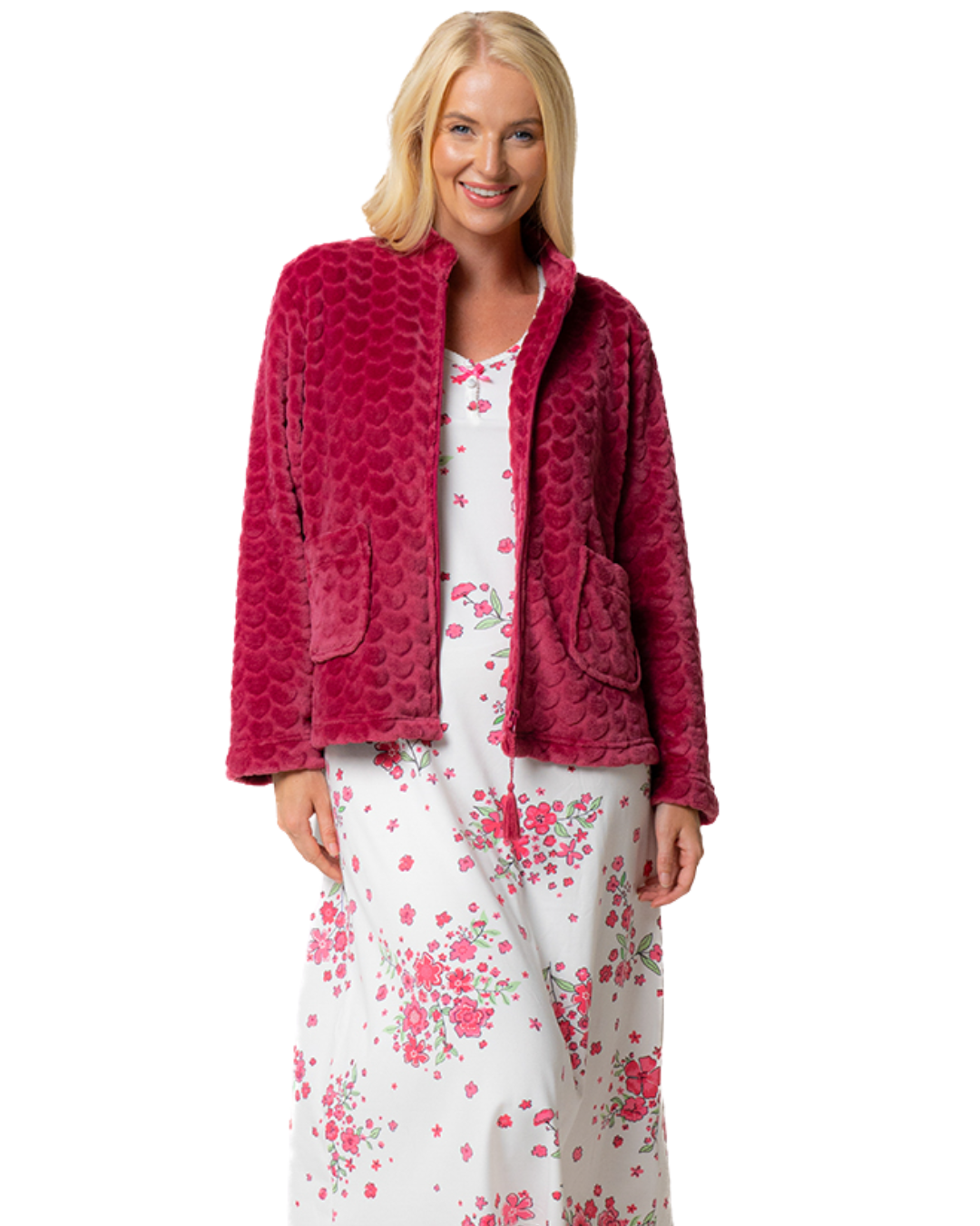 Supersoft Long Sleeve Floral Jersey Nightdress (34B2168)