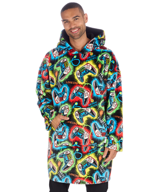 Mens Supersoft Fleece Gamer Hoodie