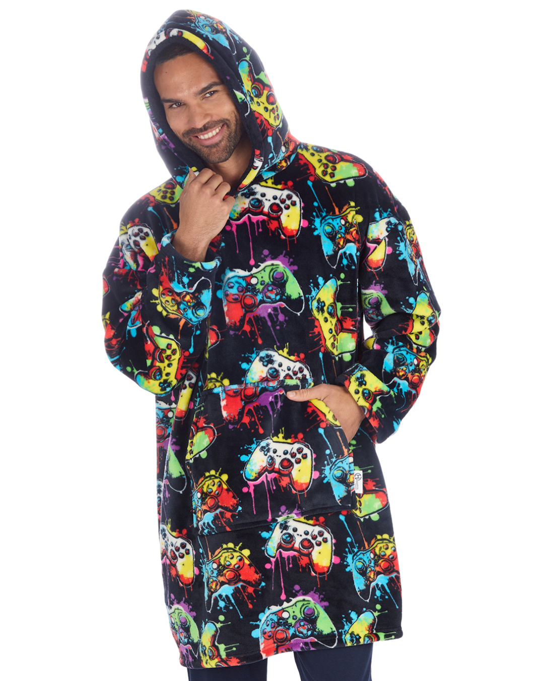 Mens Supersoft Fleece Gamer Hoodie