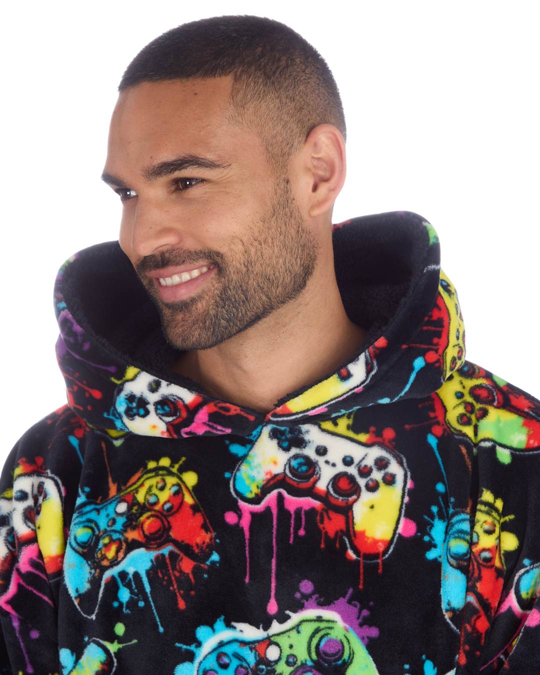 Mens Supersoft Fleece Gamer Hoodie