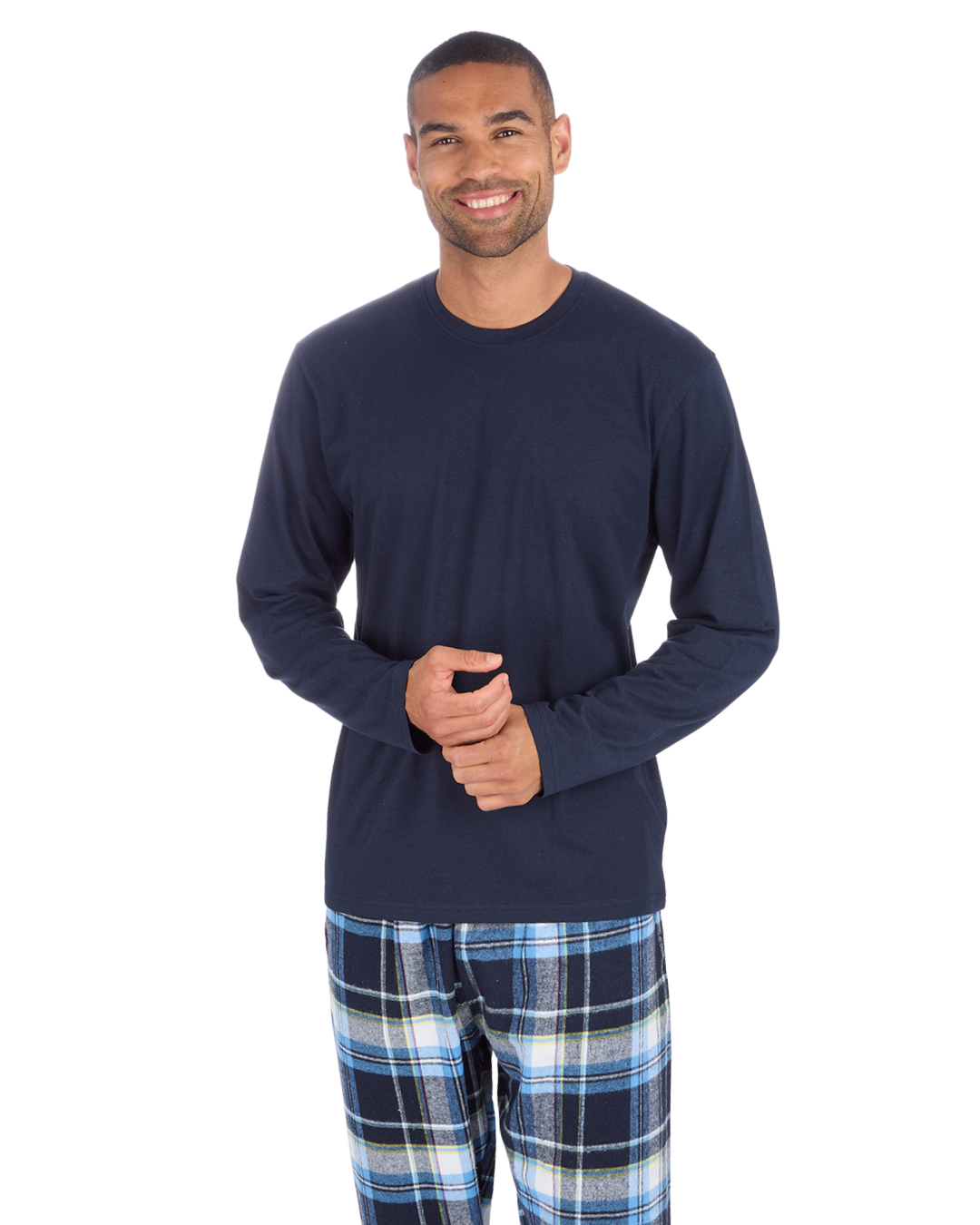 Mens Check Flannel & Jersey Pyjamas