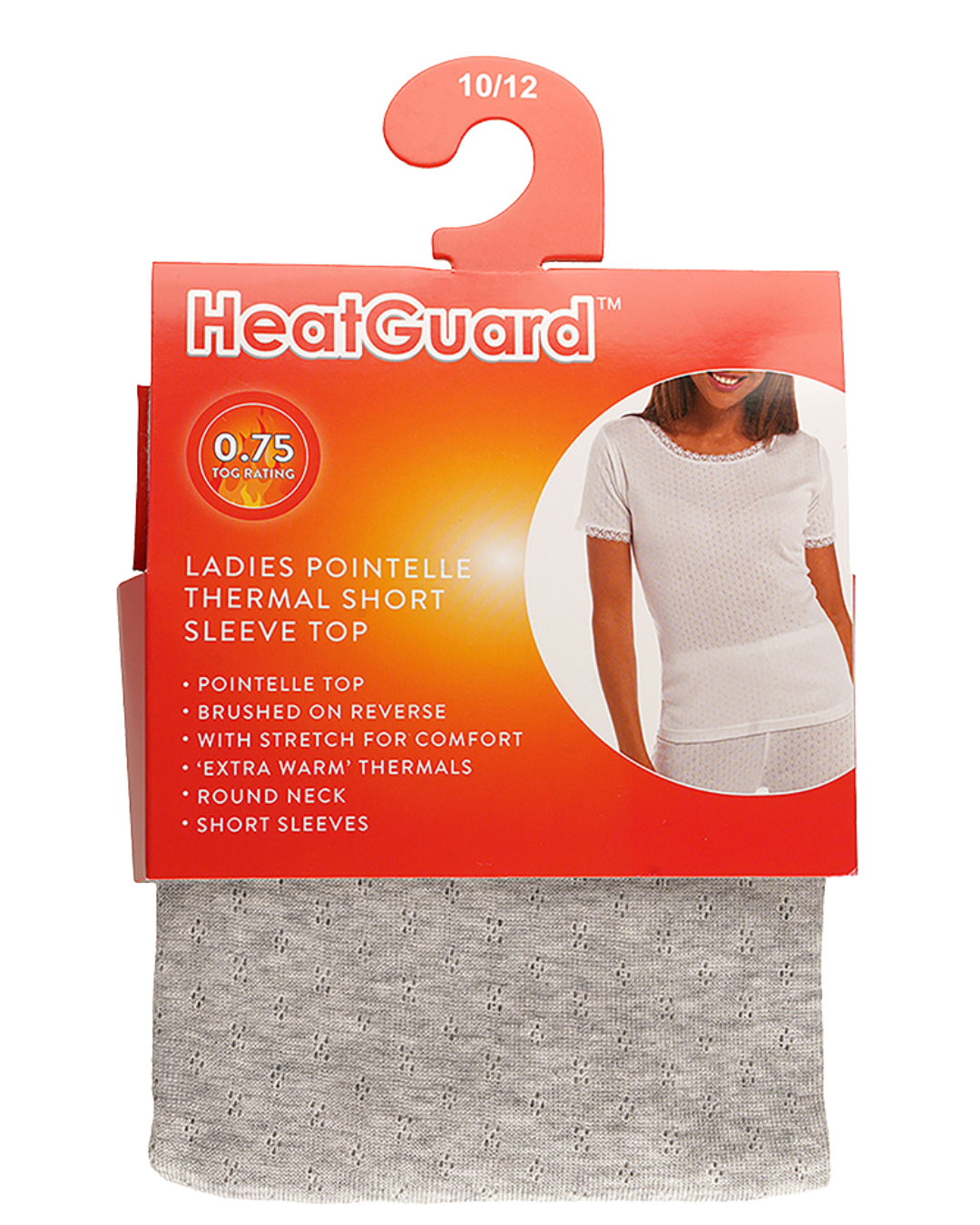 Womens Pointelle Short Sleeve Thermal Vest