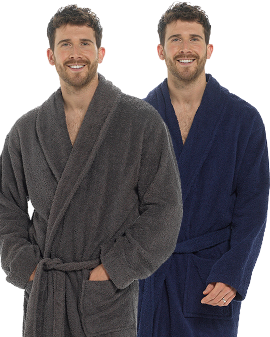 Mens 100% Cotton Towelling Dressing Gown