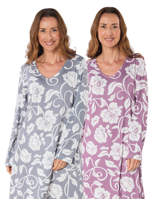 Luxury Knit Long Sleeve Elegance Nightdress
