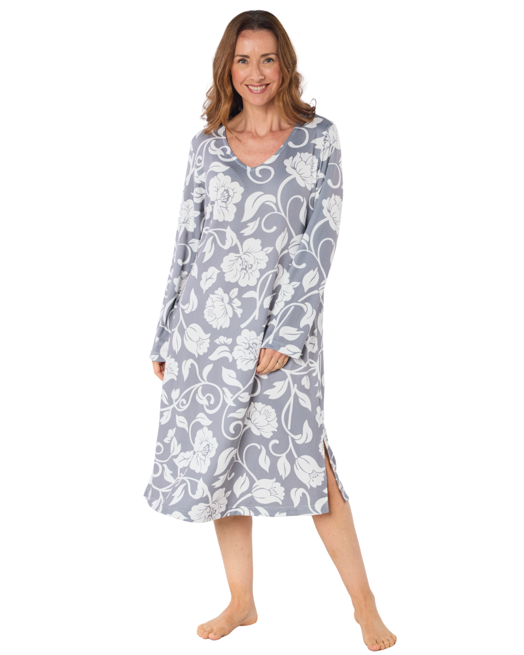 Luxury Knit Long Sleeve Elegance Nightdress