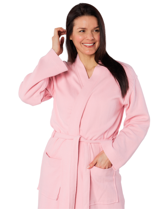 100% Cotton Waffle Wrap Robe