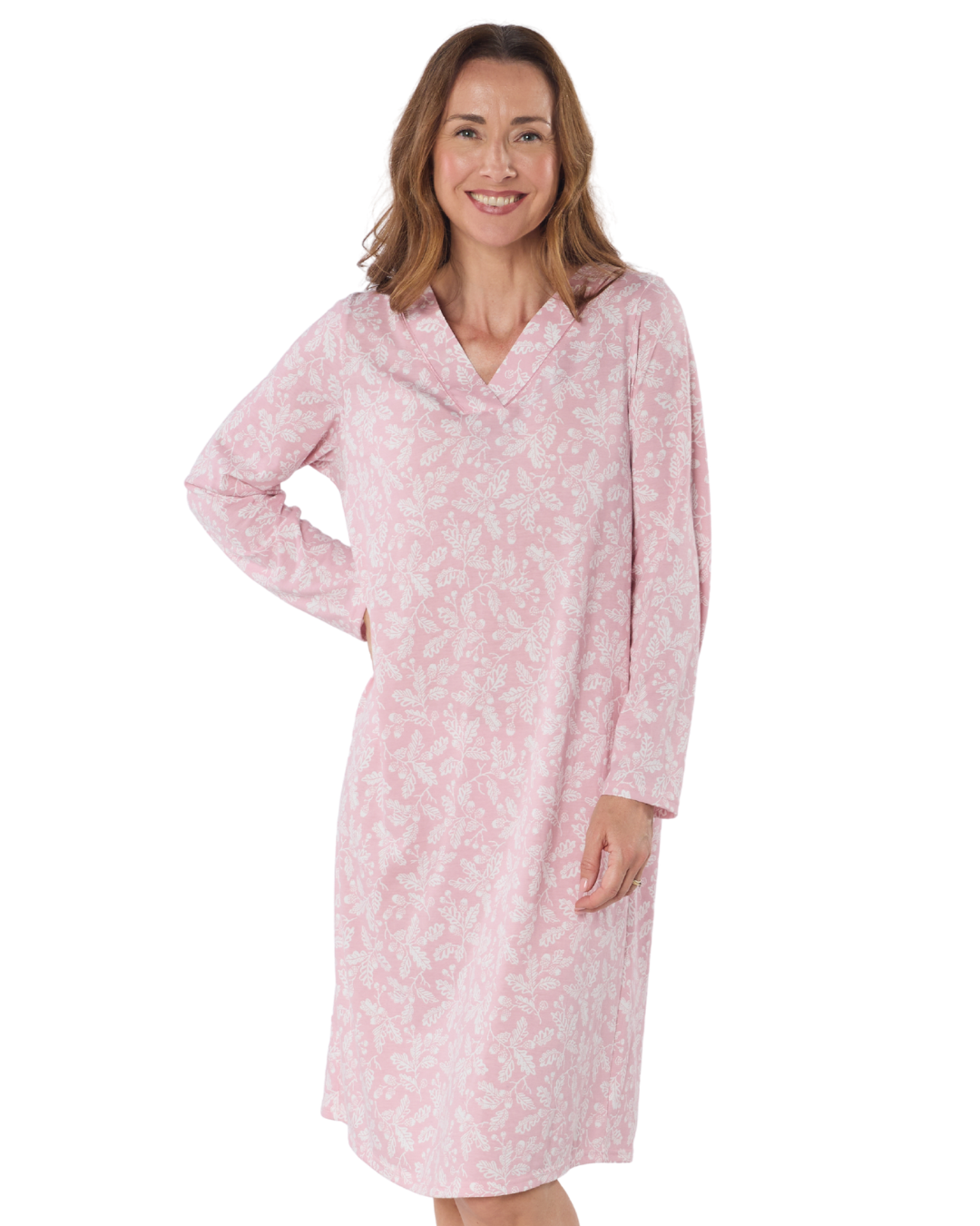 Oak Glade Cotton Rich Jersey Nightdress (MA50014)