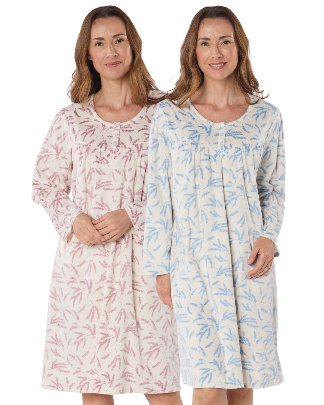 Autumn Sprig 40" Fleece Nightdress (MA50017)