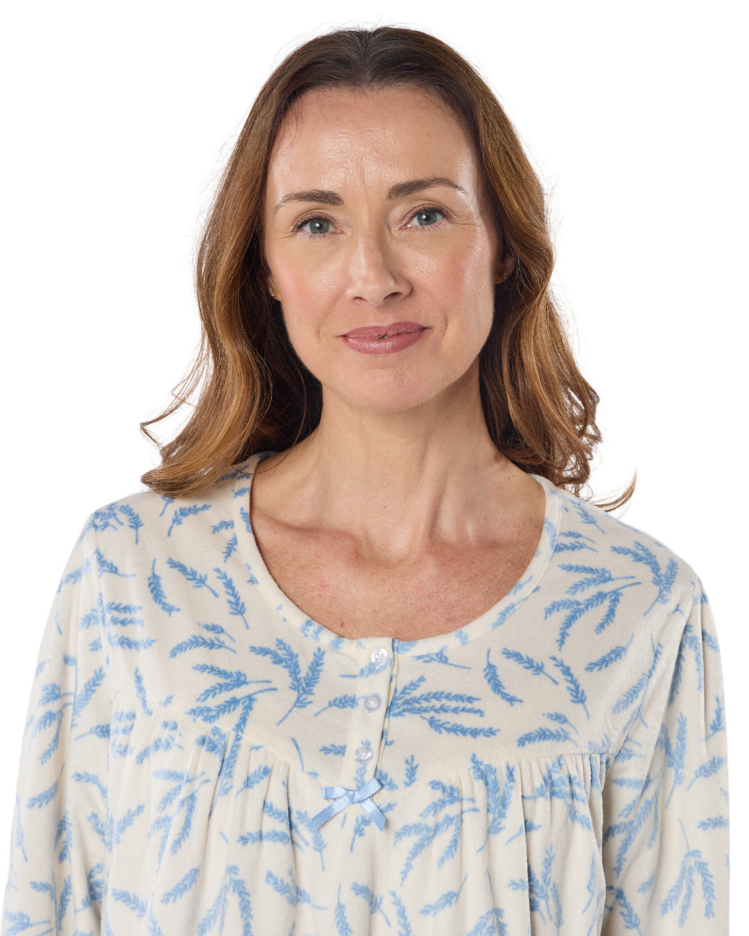 Autumn Sprig 40" Fleece Nightdress (MA50017)