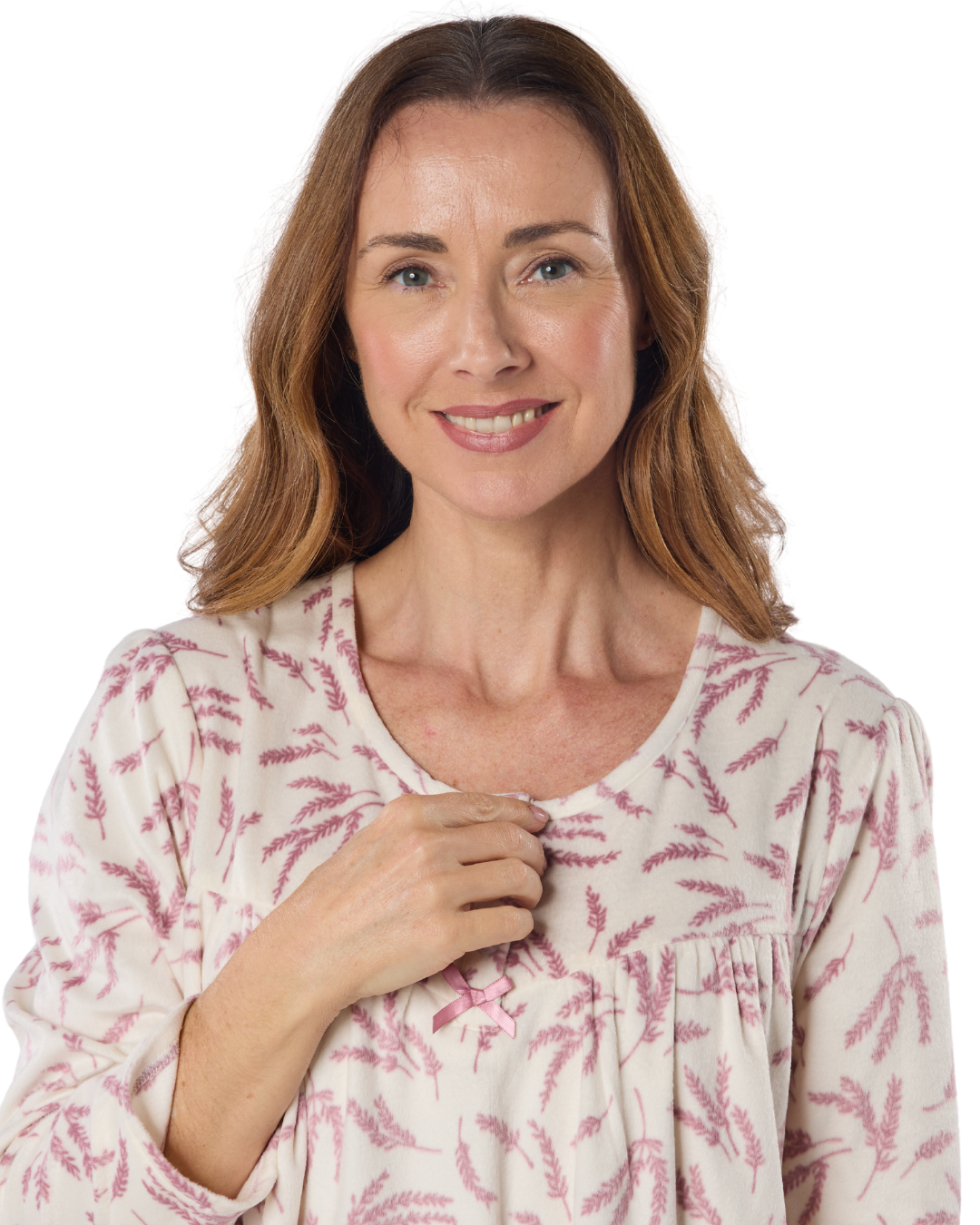 Autumn Sprig 40" Fleece Nightdress (MA50017)