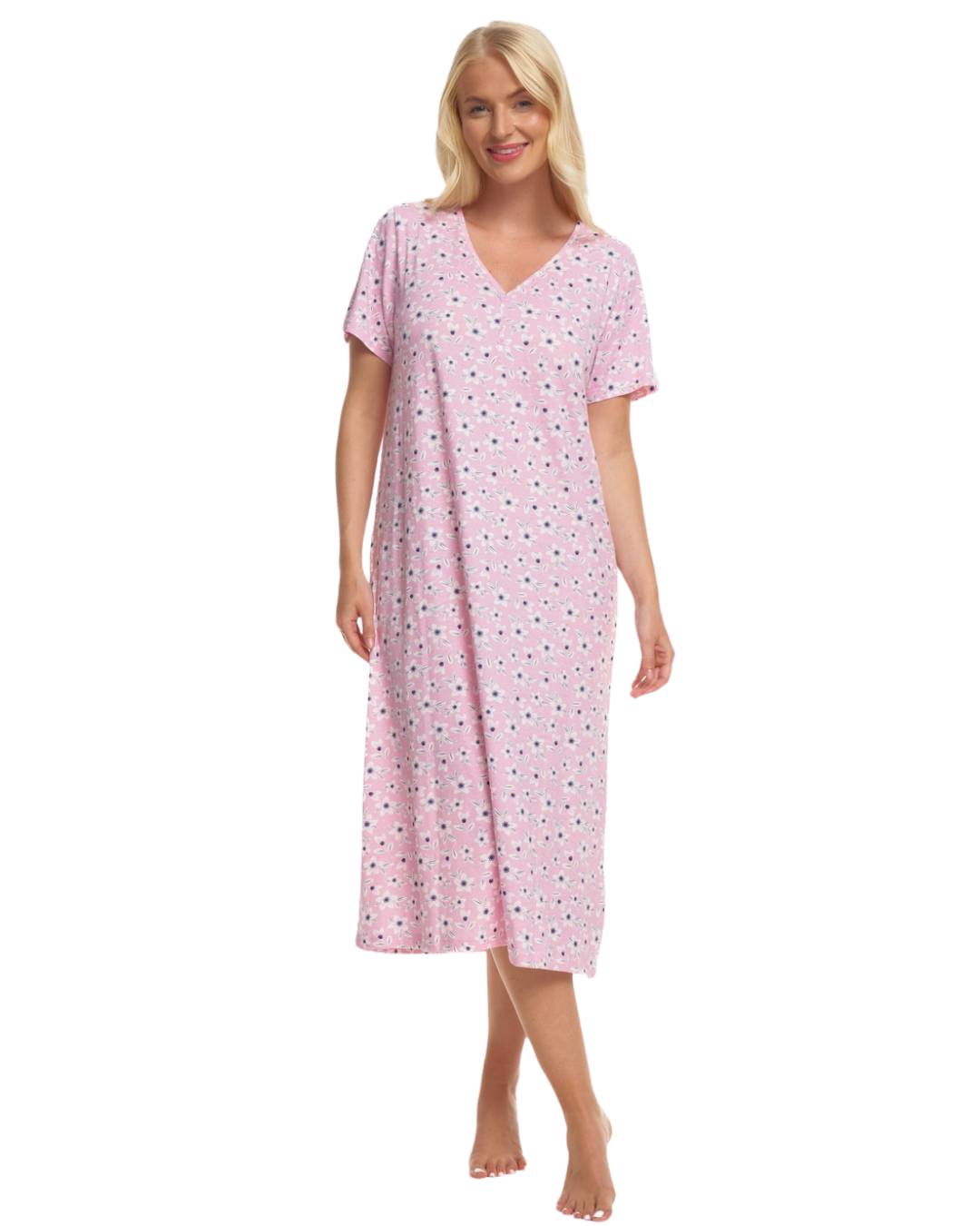 Sage Freesia 100% Cotton Plus Size Nightdress (NW200201)