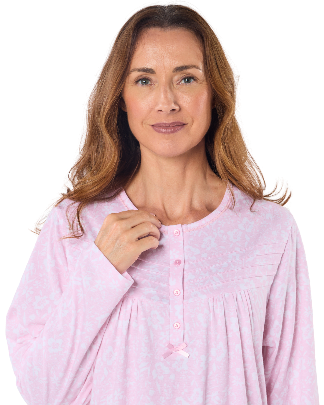 Summer Meadow Long Sleeve Nightdress (NW200267/8)