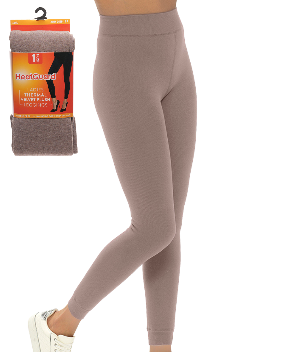 Womens Velvet Plush Thermal Leggings