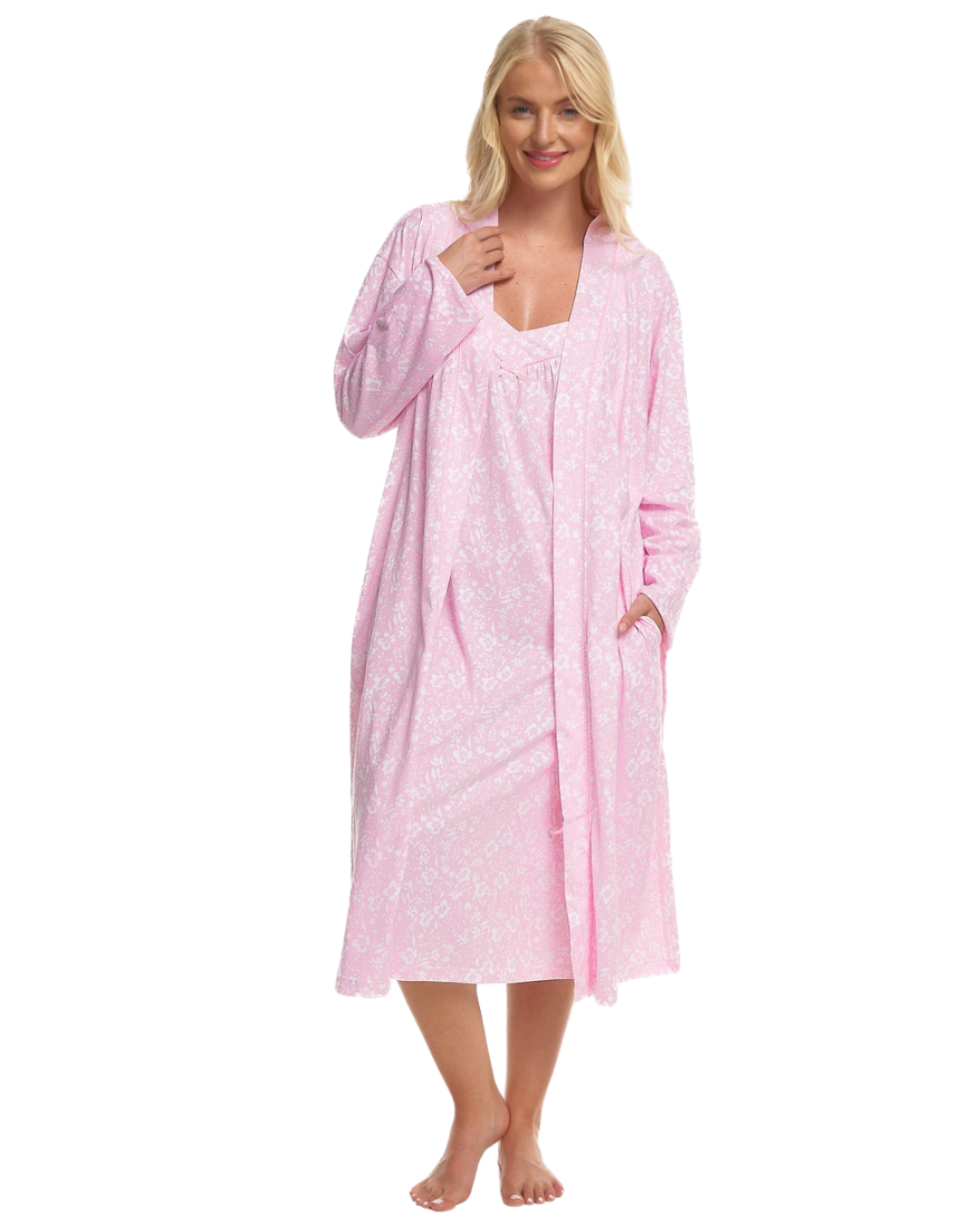 Summer Meadow Print 100% Cotton Jersey Wrap